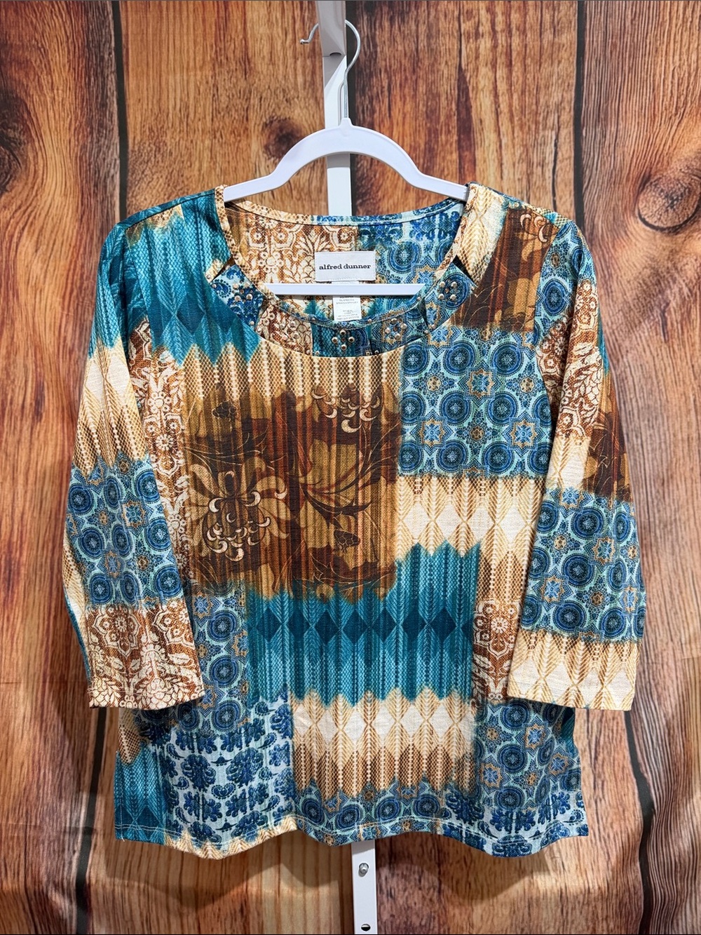Alfred Dunner Embellished Blouse Size S